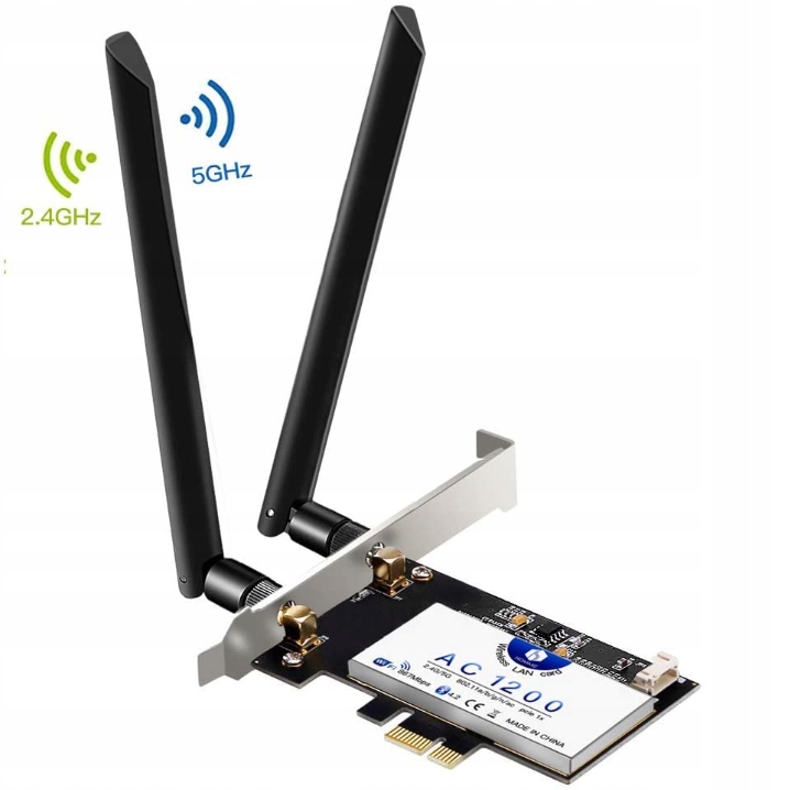 KARTA SIECIOWA HOMMIE AC1200 WIFI PCI-E DUAL BAND