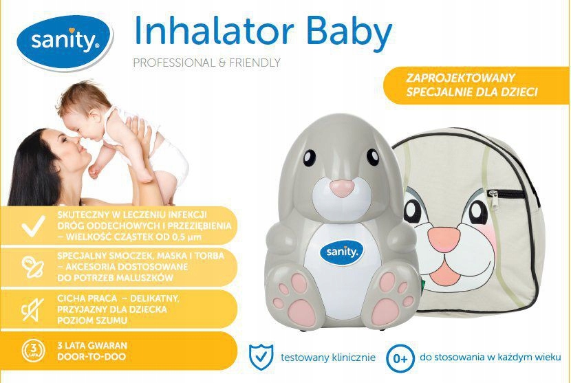 SANITY INHALATOR AP 2116 KRÓLIK DLA DZIECI SMOCZEK