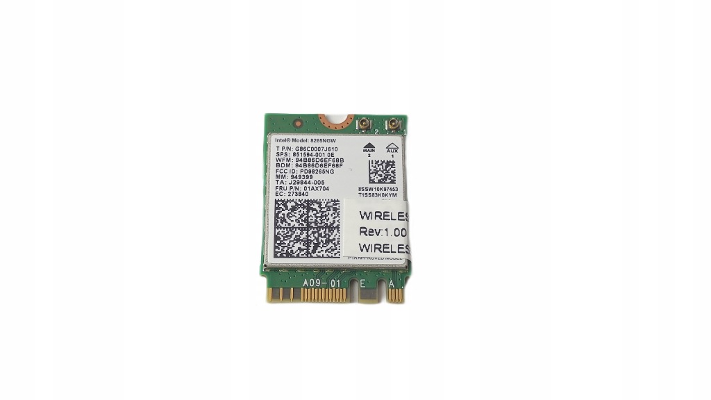 Karta WiFi Intel 8265NGW karta sieciowa