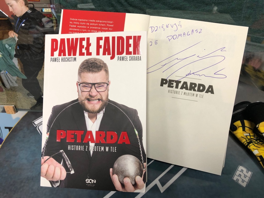 Książka z autografem "Petarda" Paweł Fajdek