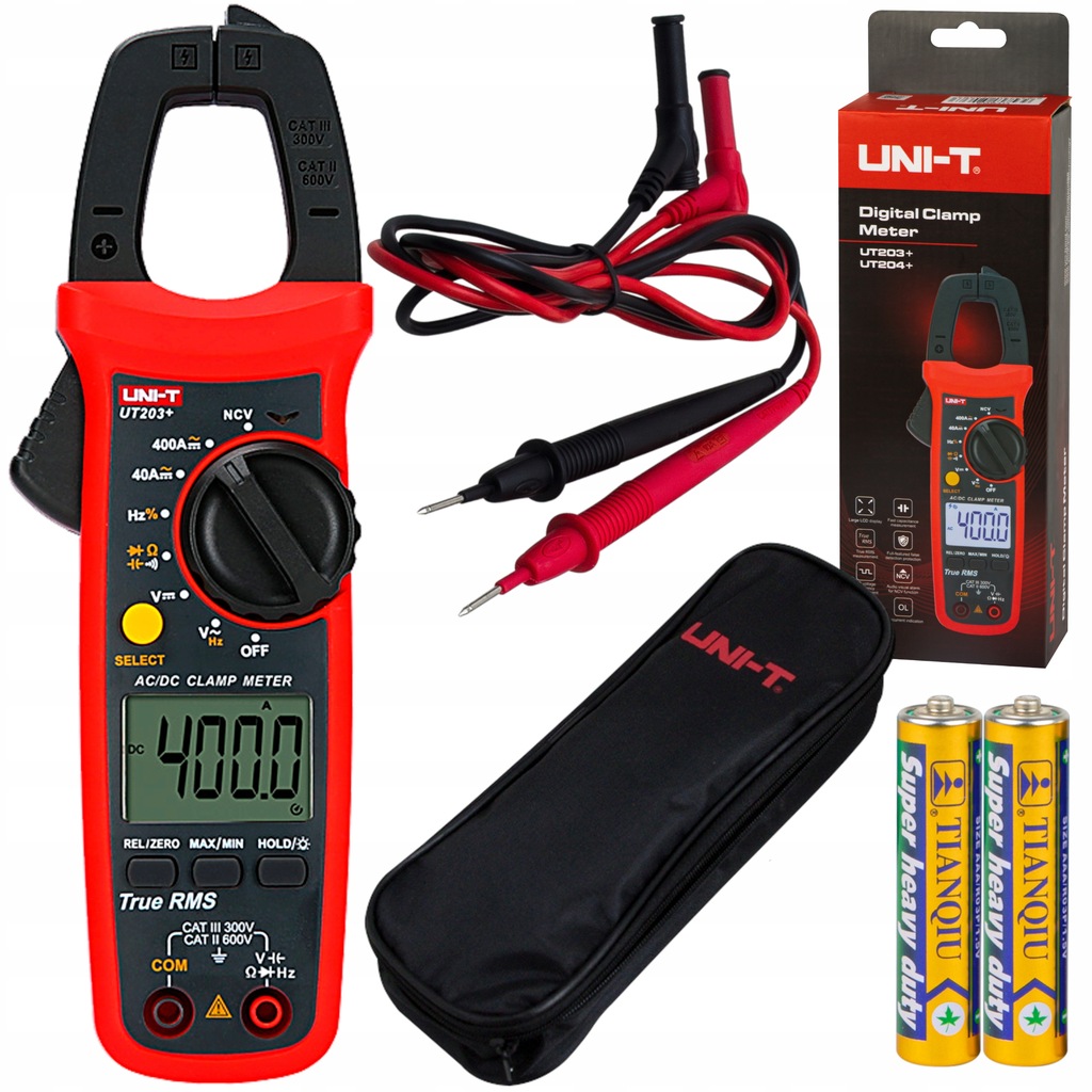 Купить МУЛЬТИМЕТР ТОКА Клещи KIT 400A UT203+: отзывы, фото и ...