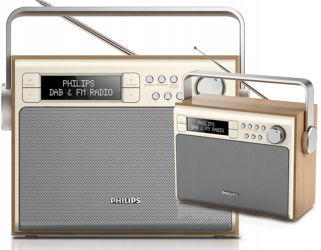 Radio z DAB Philips AE5020 Cyfrowe LCD DAB+ FM 9364879834 oficjalne archiwum Allegro