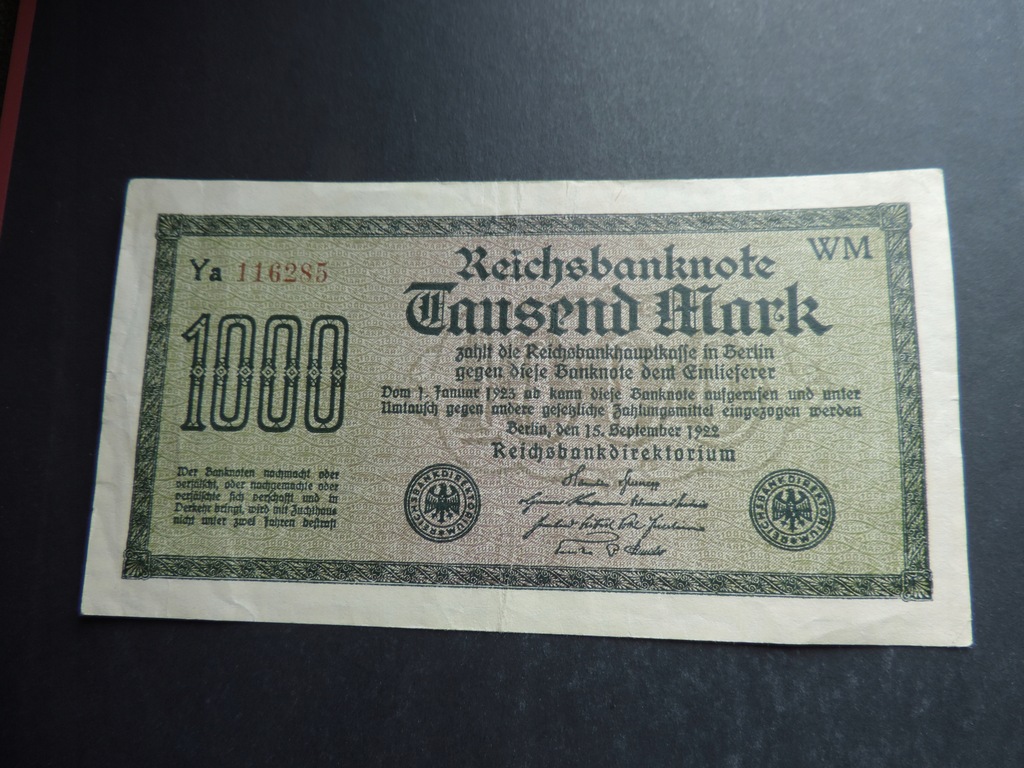 NIEMCY 1000 MARK 1922