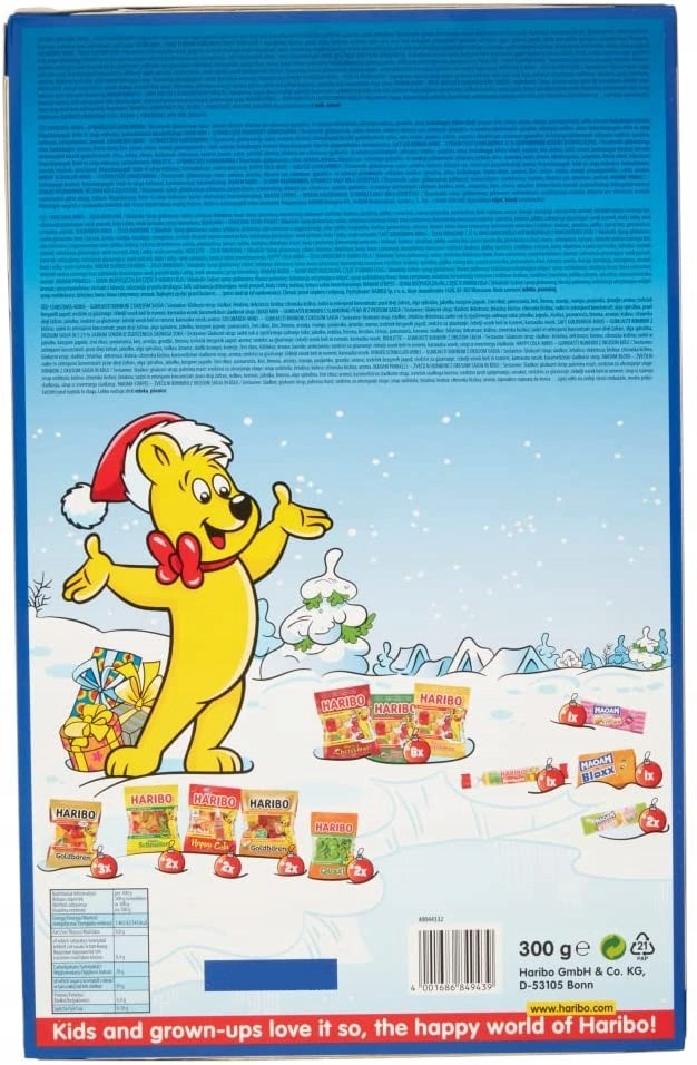 Купить HARIBO ADVENT CALENDAR MIKOLAJ ПРАЗДНИК XXL 2022 ГОДА отзывы