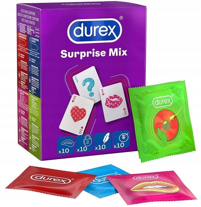 DUREX Surprise Me Mix Prezerwatywy 40 szt Zestaw