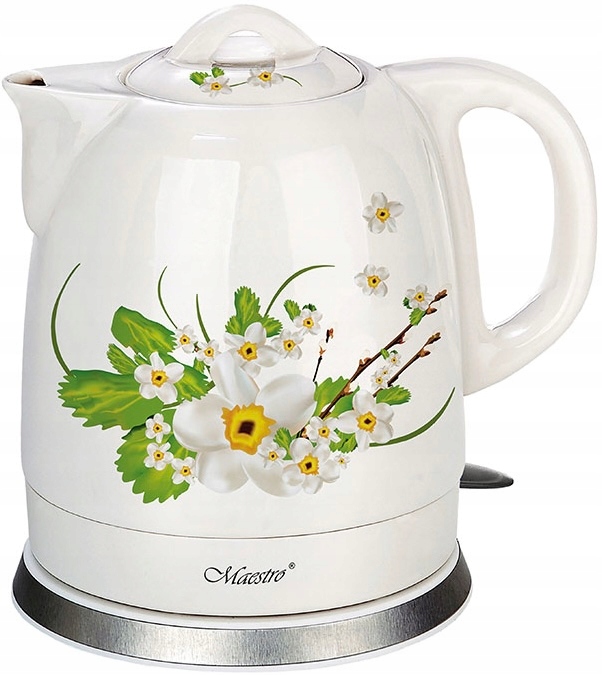 2 x Czajnik CERAMICZNY elektryczny ELEGANCKI bezprzewodowy 1,5l 1200W MAEST