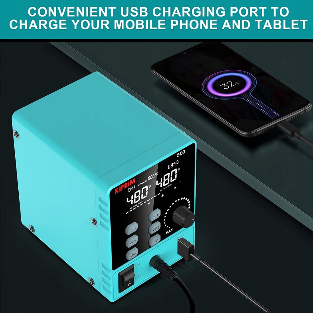 Купить Паяльная станция с жалом KIPRIM SD3 60 Вт: отзывы, фото и ...