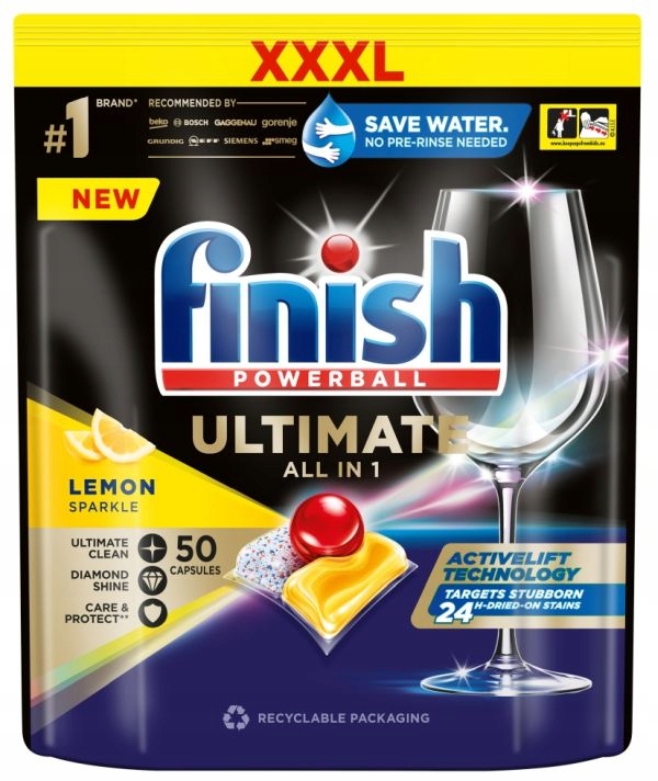 FINISH ULTIMATE ALL IN 1 KAPSUŁKI LEMON 50SZT