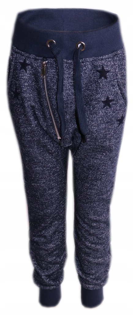 Ocieplane ciepłe spodnie dresowe chłopięce 170-176