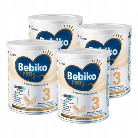 Bebiko Pro+ 3 Odżywcza formuła Zestaw 4x700g