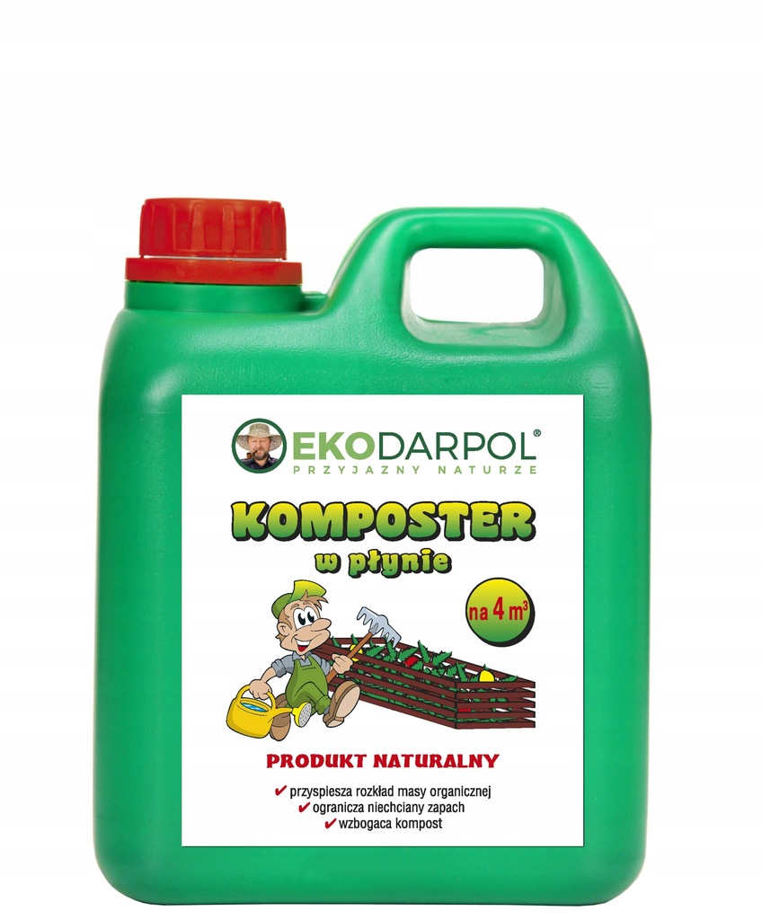 Środek do kompostowania organiczny, naturalny EkoDarPol płyn 2 kg 2 l