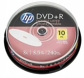 DVD+R DL 8,5 GB HP płyta do nadruku 10 sztuk