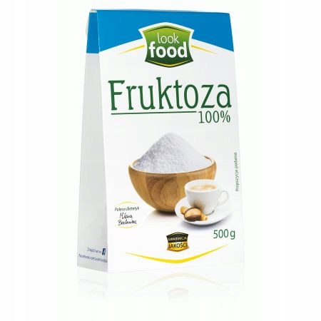 Fruktoza 100% zamiennik cukru 500g Look Food