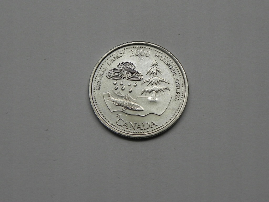 48377/ 25 CENTS 2000 KANADA MILLENIUM-ŚRODOWISKO NATURALNE