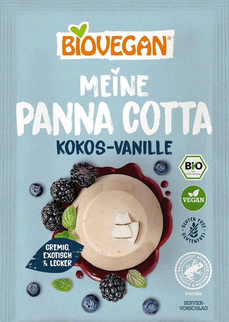 DESER KOKOSOWY PANNA COTTA W PROSZKU WEGAŃSKI BEZGLUTENOWY BIO 46 g - BIOVE