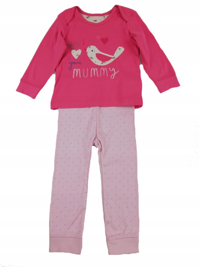Mothercare piżama dziewczęca slim Bird 86