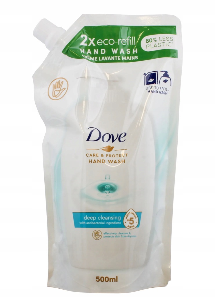 Dove Care&Protect Mydło w Płynie Worek 500 ml