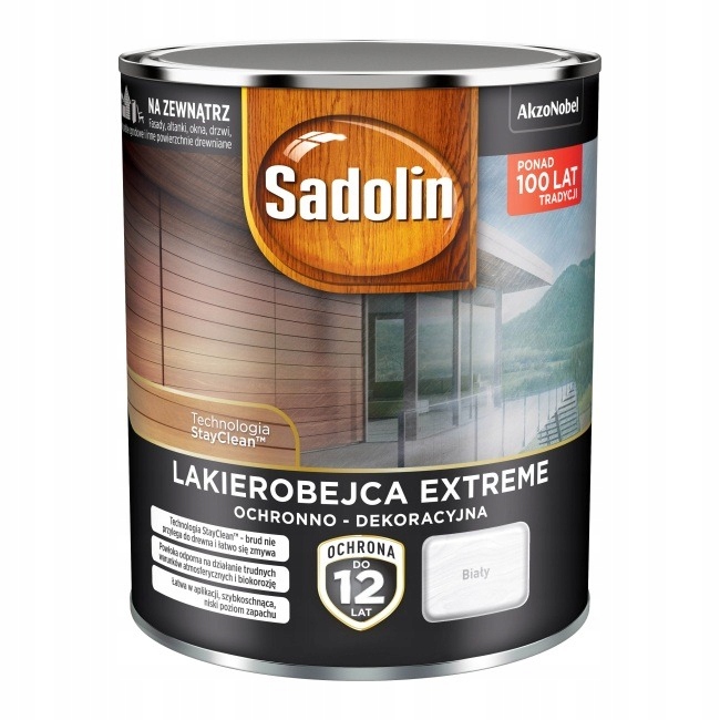 Lakierobejca Sadolin Extreme biały 0,7 l