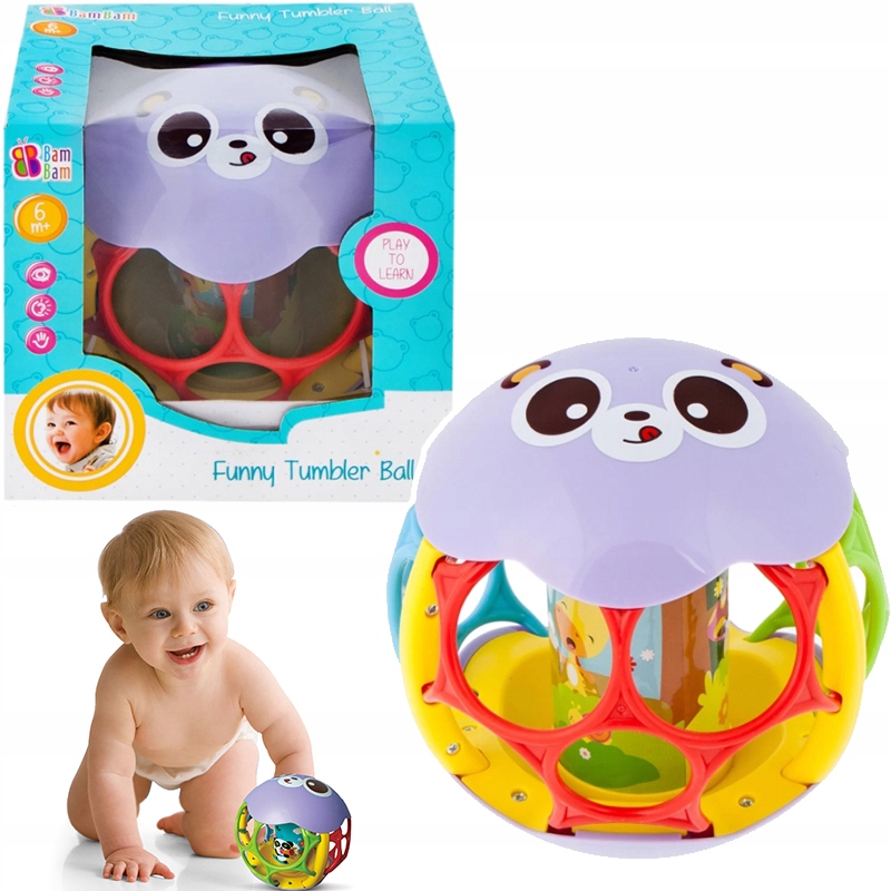 Купить FUNNY СЕНСОРНЫЙ МЯЧ ДЛЯ ПОЛЗАНИЯ БАМ БАМ: отзывы, фото и ...