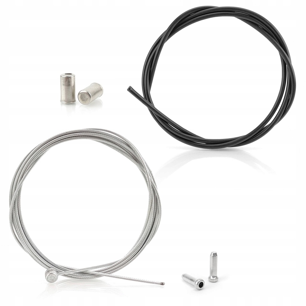 Zestaw linka z pancerzem i końcówkami do hamulca przedniego typu V-brake