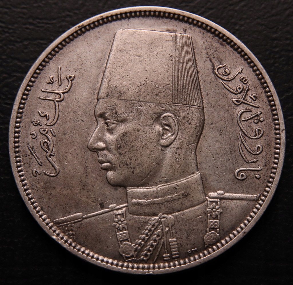 ANK EGIPT FAROUK 10 PIASTRES 1937 ładna