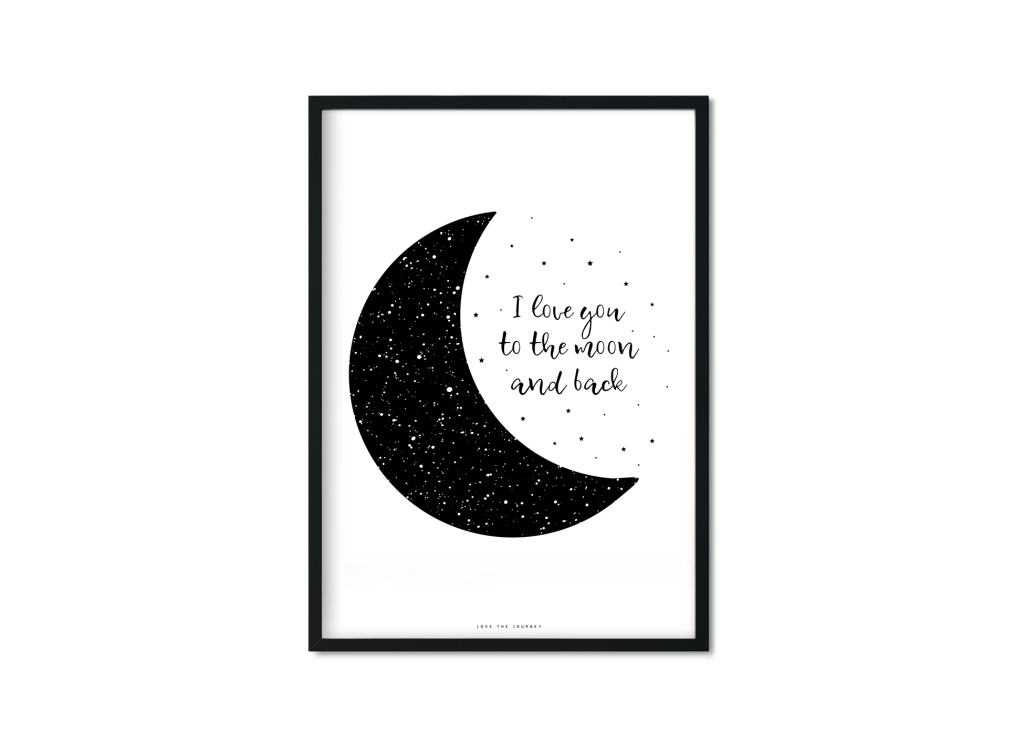 "to the moon" Plakat A3 | LTJ Shop