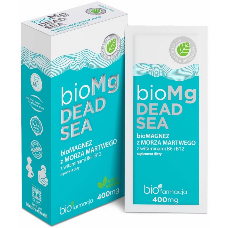 Bio Magnez z morza martwego Wit B6 B12 BIOFARMACJA