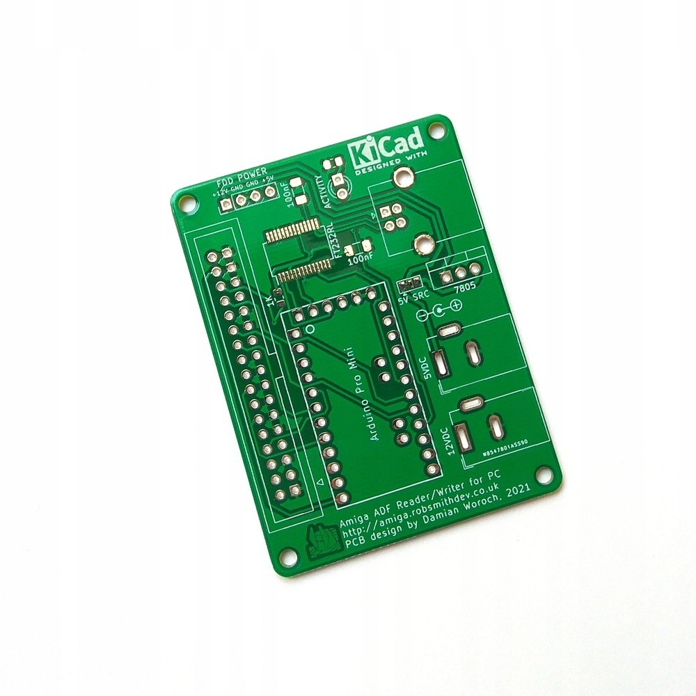 PCB Amiga ADF Reader/Writer - nagrywarka ADF z PC