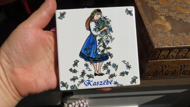 PODKŁADKA POD KUBEK KASZUBY PORCELANA