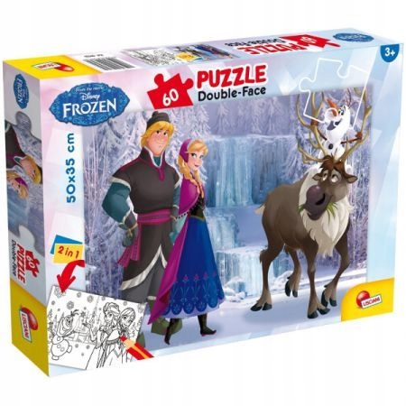 Puzzle dwustronne 60 Kraina Lodu