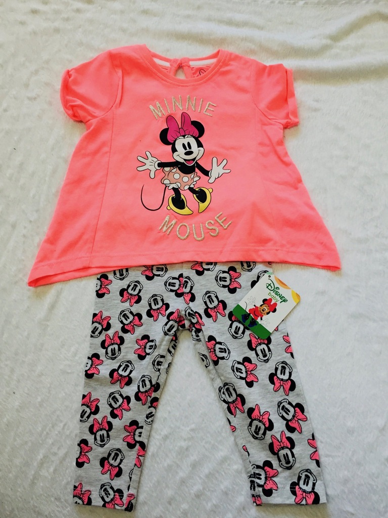 DISNEY komplet zestaw MYSZKA MINNIE 6-9 mies 64cm