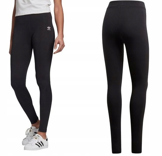 ADIDAS WYGODNE CZARNE LEGGINSY 34 XS