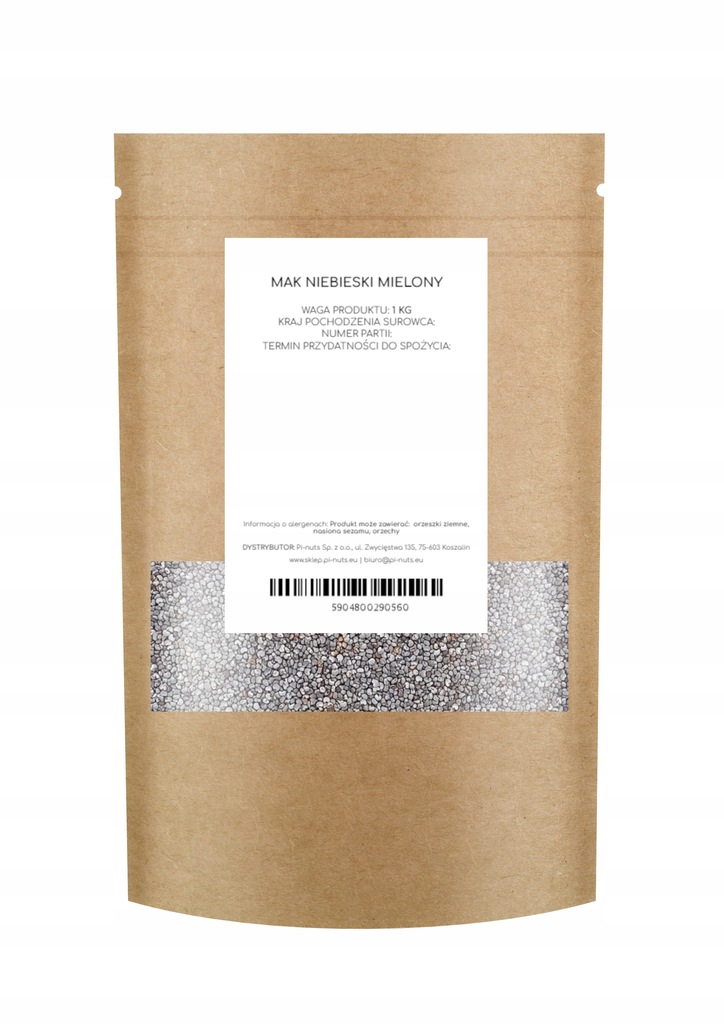 Mak niebieski, mielony Pi-nuts 1kg