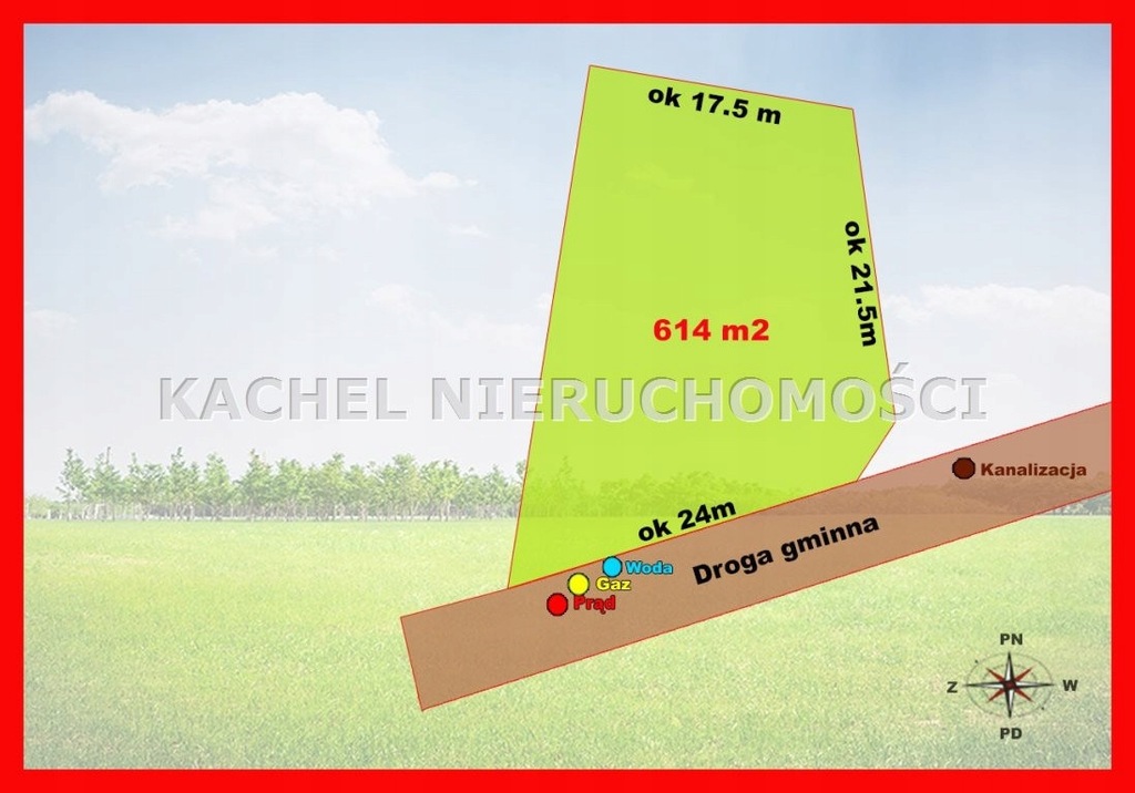 Działka, Katowice, Kostuchna, 614 m²