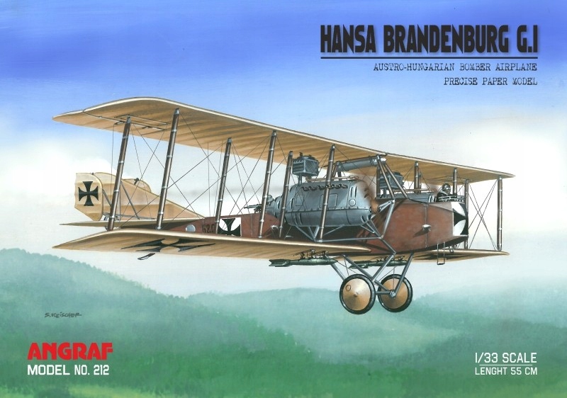 Hansa Brandebnurg G.I, 1:33 Angraf Model