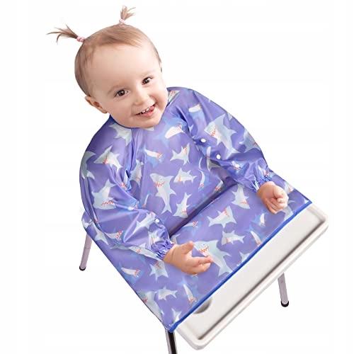 PŁACHTA ŚLINACZEK DLA DZIECKA WZÓR REKINA