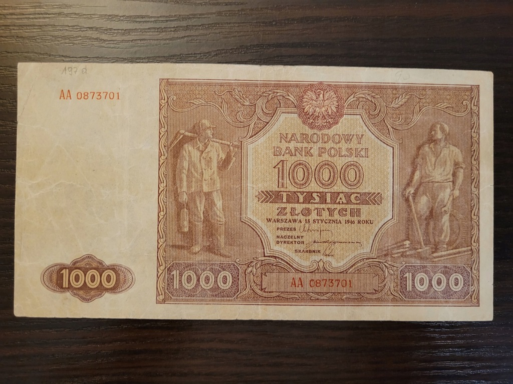 1000 złoty Górnik 1946 polecam