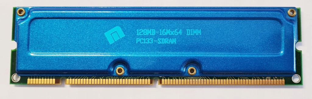 Stara Retro pamięć RAM Micron 128MB 16Mx64 DIMM PC133 SDRAM (A)