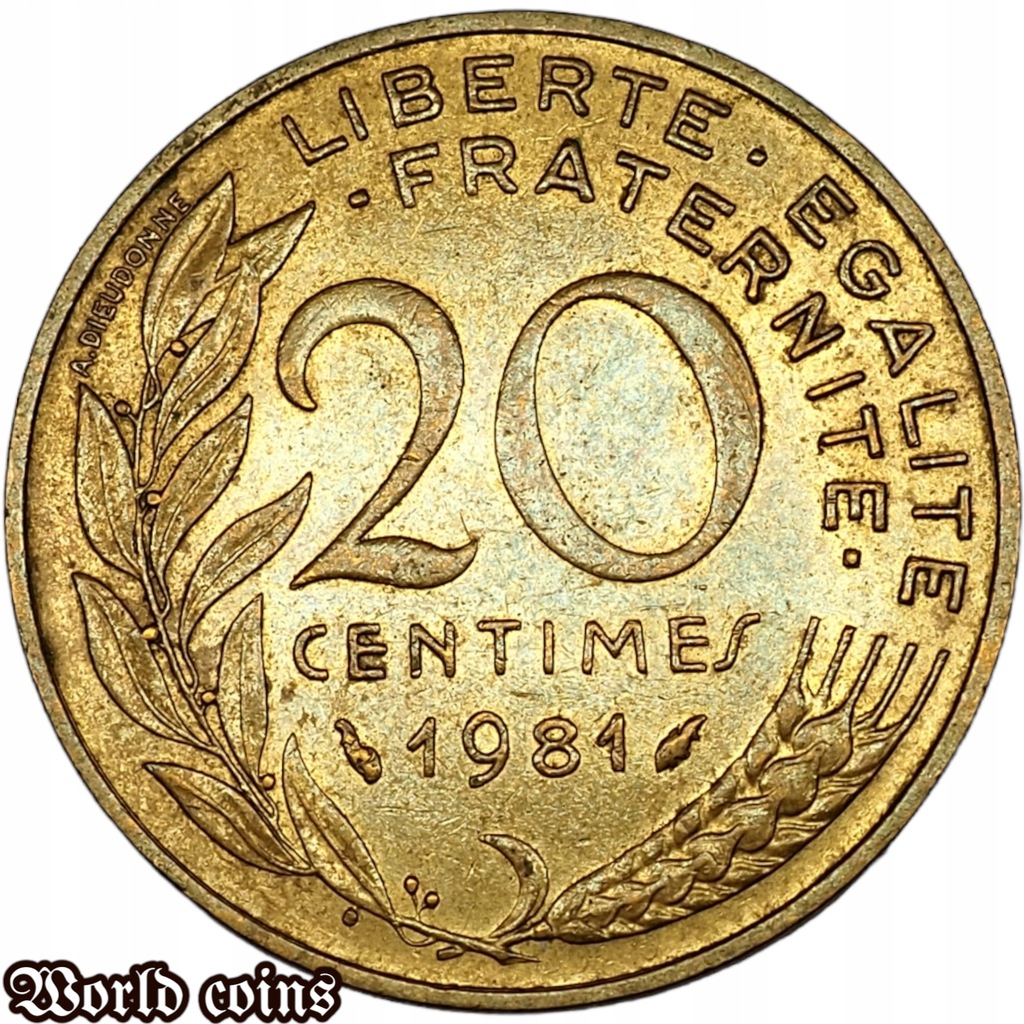 20 CENTIMES 1981 FRANCJA