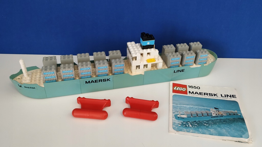 Lego 1650 Maersk Line Container Ship 1974r 12278494054