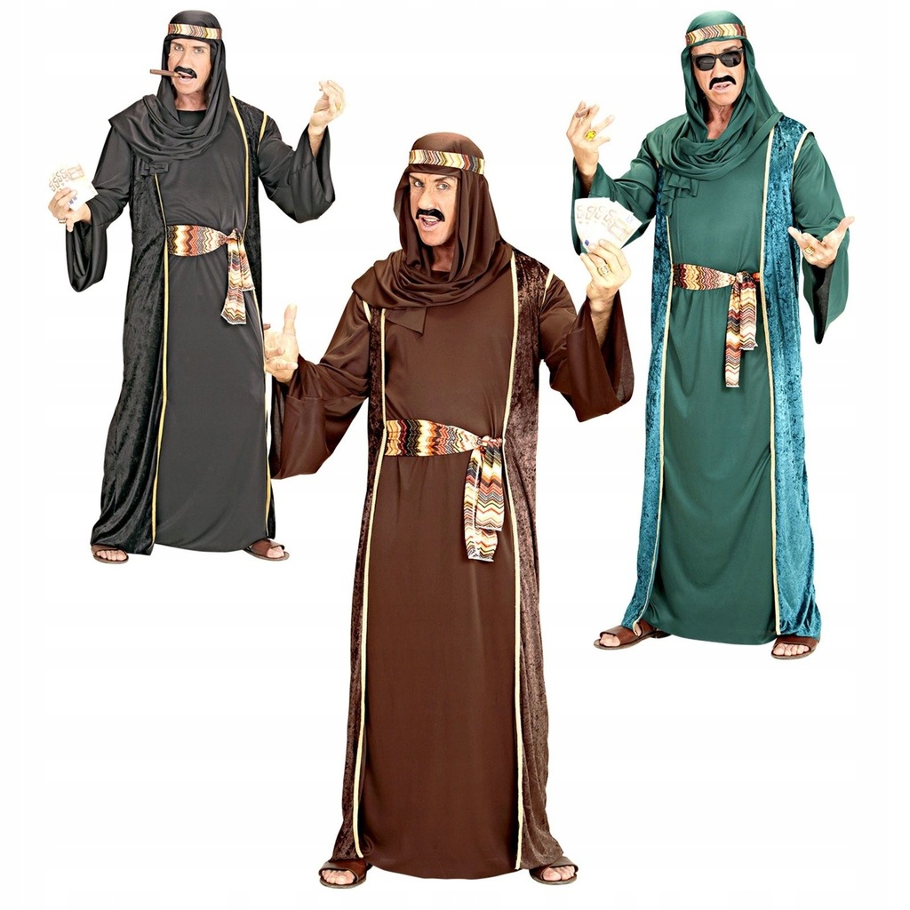 Sheik arabski, arab, karnawał, kostium, bal XL