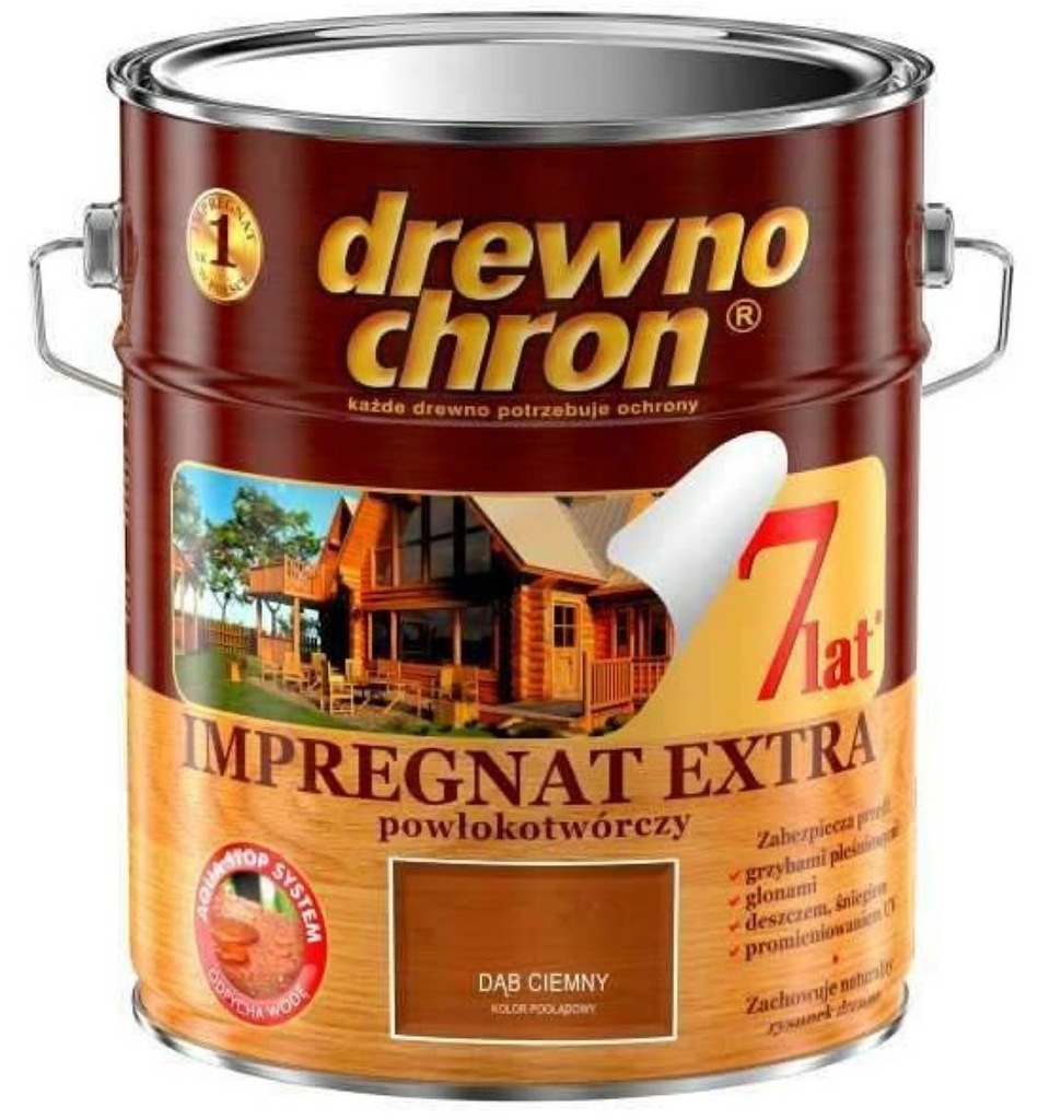 DREWNOCHRON- impregnat extra, dąb ciemny, 9l