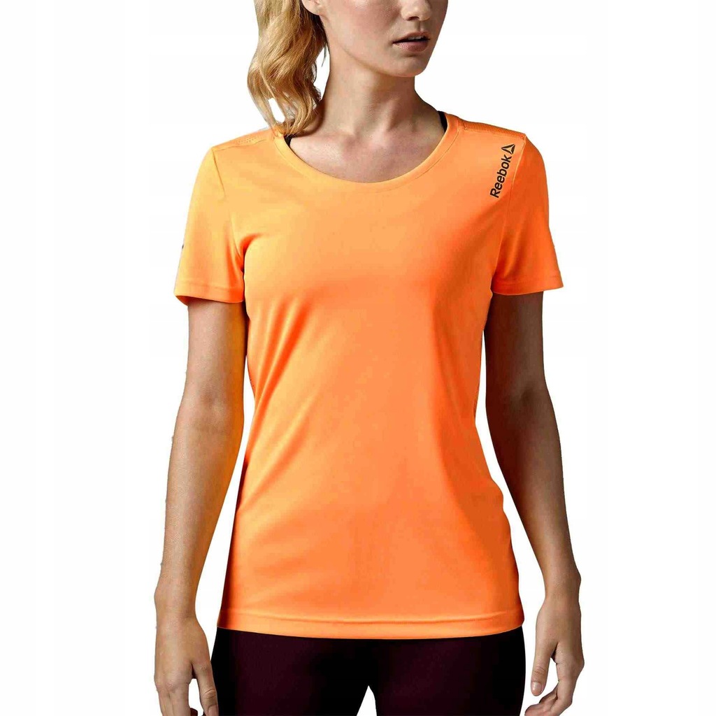Pomarańczowa Koszulka do Biegania dla kobiet REEBOK pomarańcz - XS