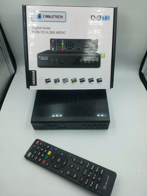 DEKODER CABLETECH TUNER DVB-T2 H.265 HEVC URZ0336B
