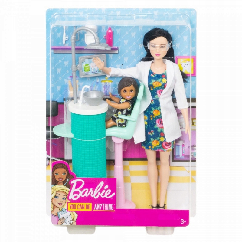 Lalka Barbie Kariera dentystka brunetka