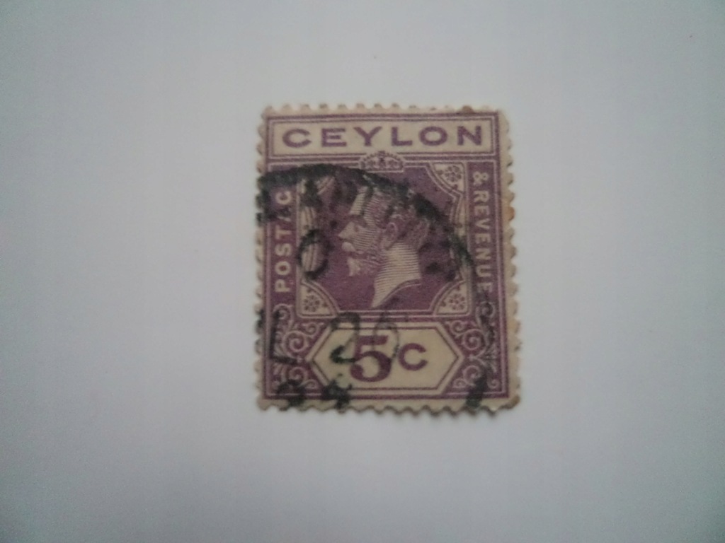 Stare znaczki z Królem - Ceylon