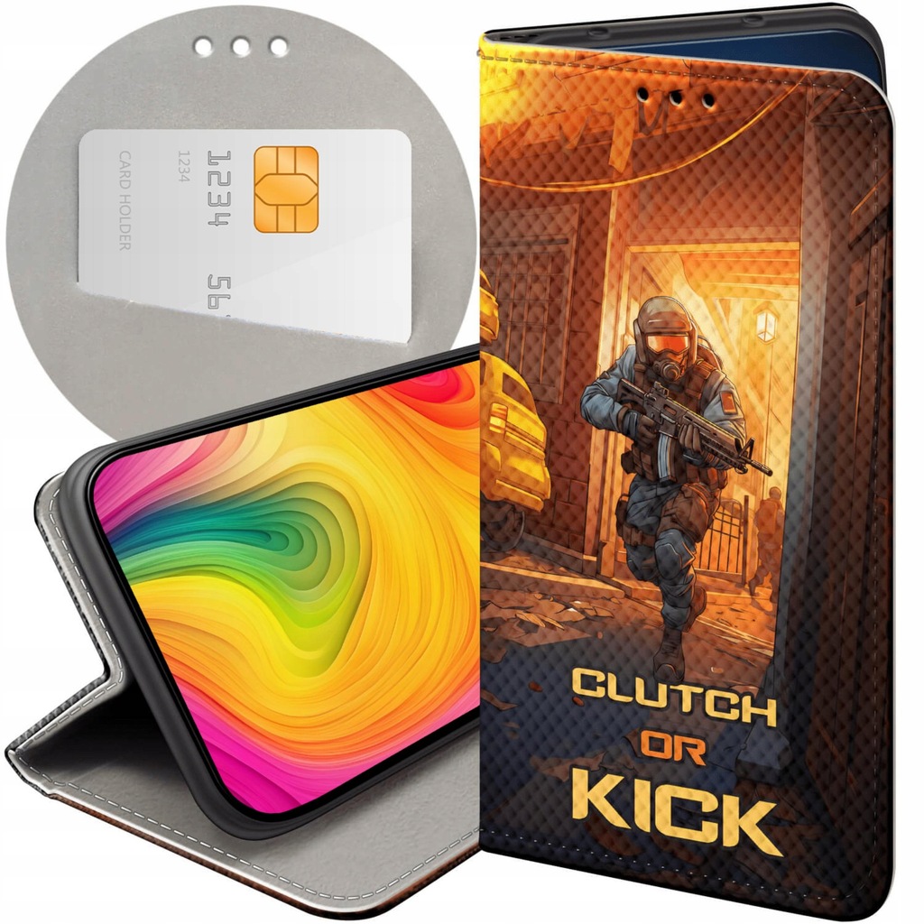 ETUI Z KLAPKĄ DO HUAWEI NOVA 10 SE WZORY CS GO COUNTER-STRIKE FUTERAŁ CASE