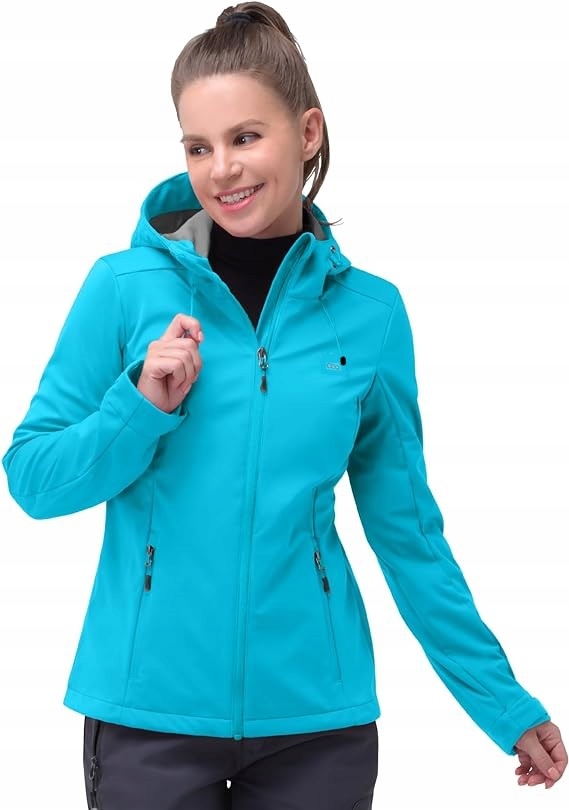33,000 FT KURTKA DAMSKA NIEBIESKA SOFTSHELL OUTDOOR ROZMIAR 40