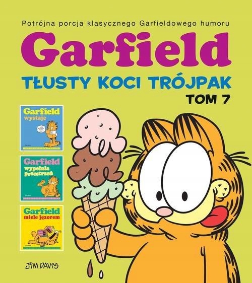 GARFIELD TŁUSTY KOCI TRÓJPAK TOM 7, DAVIS JIM