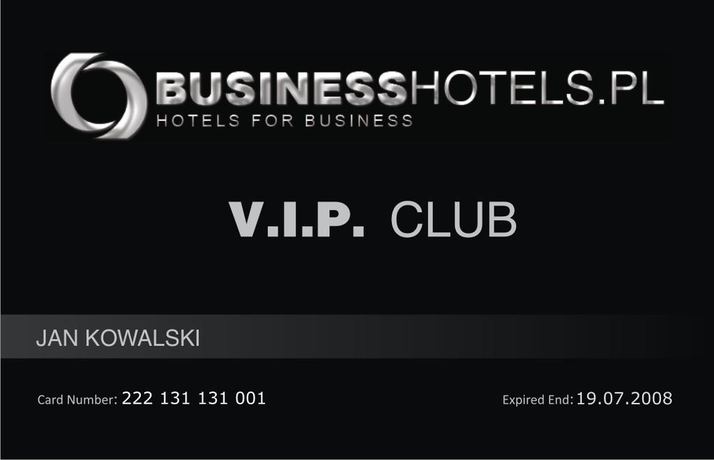 KARTA RABATOWA VIP CLUB SERWISU BUSINESSHOTELS.PL